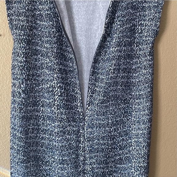 Dalia Casual Dress, Blue/Gray, Sleeveless, Zip Back. Sz 8. NWOT - Picture 4 of 9
